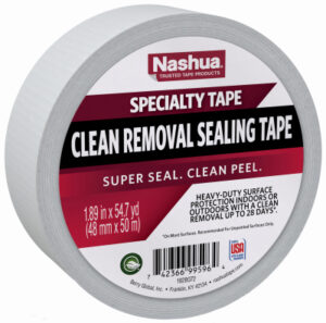Clean Removal Remodeling Sealing Tape, White, 1.89 In. x 54.7 Yd.