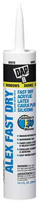 Alex Fast Dry Caulk, 10.1-oz.
