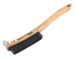 Wire Scratch Brush, Carbon Steel, 13-11/16-In.