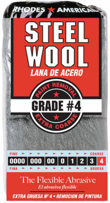 Steel Wool Pads, #4 Extra-Coarse, 12-Pk.