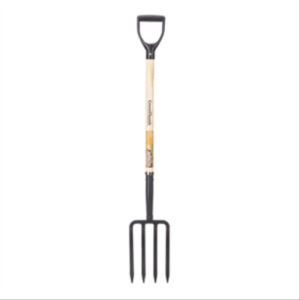 4-Tine Spading Fork, Wood D-Handle