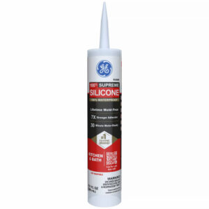 Supreme Silicone Kitchen & Bath Sealant, Clear, 10.1-oz.
