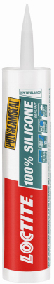 Polyseamseal Kitchen & Bath Sealant, 100% Silicone, White, 10 oz.