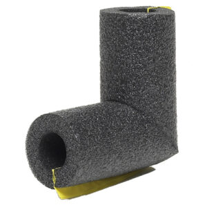 Elbow Pipe Insulation, Polyethylene Foam, Gray, For 3/4 In. Copper Pipe
