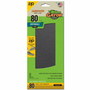 Drywall Hook & Loop Sandpaper, 80-Grit, 6-Ct.