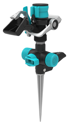 Impulse Sprinkler With Step Spike, Metal