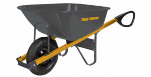 Steel Wheelbarrow, Total Control Grips, 6 Cu. Ft.