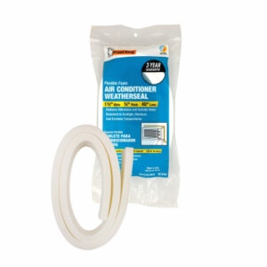 Air Conditioner Foam Weather Seal, White, 1-1/2 x 1/2 x 40 In.
