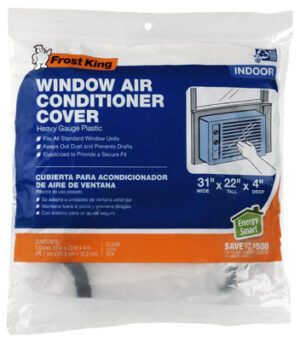Indoor Window Air Conditioner Cover, 22"L x 31"W x 4"D