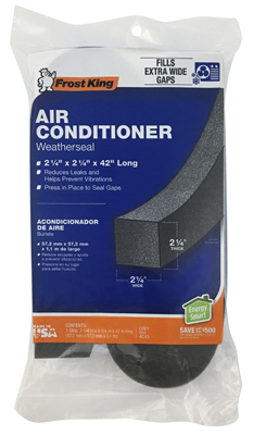 Air Conditioner Foam Weather Seal, 2-1/4 x 2-1/4 x 42 In.