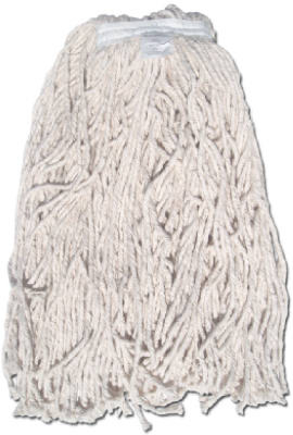 8 Ply Janitorial Natural Yarn Cotton Mop Head, Cut End, Green Seal Certified, 20 oz.