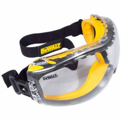 Concealer Protective Safety Goggles, Clear Anti-Fog Lens