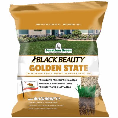 Black Beauty Golden State Grass Seed, 3 Lbs.