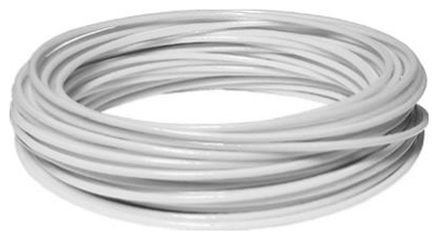 Clothesline Wire, Plastic Coated, White, 100 Ft.