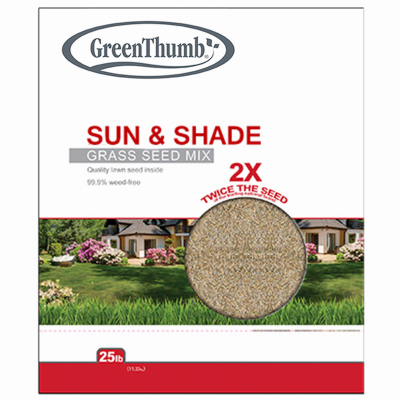 Sun & Shade Grass Seed Mix, 25 Lbs., Covers 10,000 Sq. Ft.