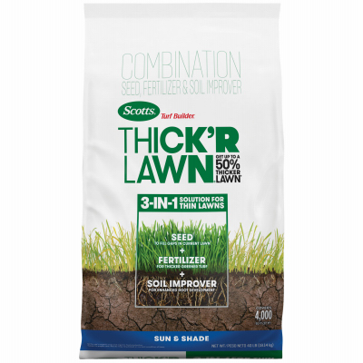 Turf Builder Thick'R Lawn Sun & Shade, 40 Lbs., Covers 4,000 Sq. Ft.