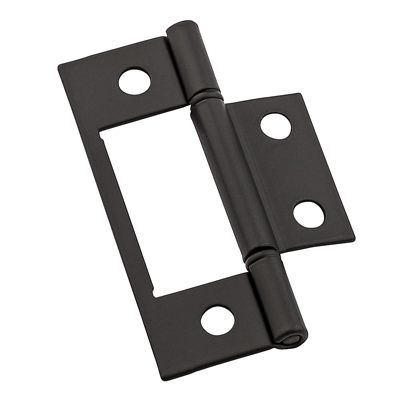 2-Pk. Hinges, Non-Mortis, Oil-Rubbed Bronze, 3 In.
