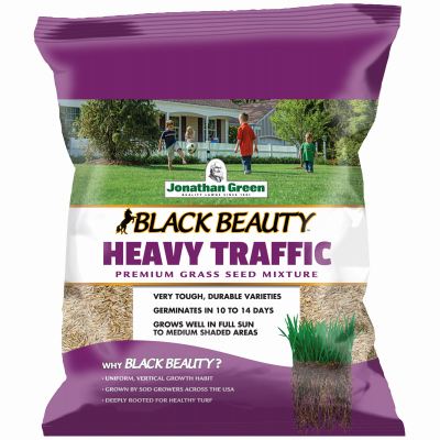 Black Beauty Heavy Traffic Grass Seed Mixture, 3 Lbs., Covers 1,200 Sq. Ft.