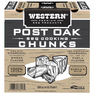 Grill Cooking Chunks, Post Oak, 500 Cu. In.