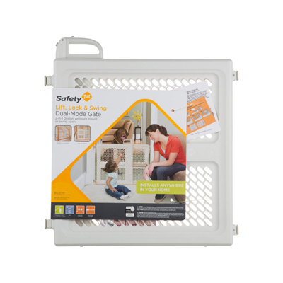 Lift/ Lock/ Swing Security Gate, 28-42 x 26-In.