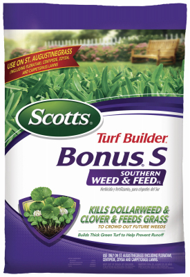 Turf Builder Bonus S Southern Weed & Feed F2 Florida Lawn Fertilizer, 17.34 Lbs., Covers 5,000 Sq. Ft.