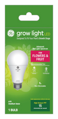 LED Horticultural Grow Light Bulb for Fruit & Flowers, A19 Shape, 1.9 Watt