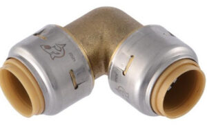 1 x 1 In. Push-Fit Pipe Elbow, Lead Free