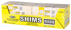 Wood Snapping Shims, 3/8 x 1-3/8 x 12-In., 42-Pk.