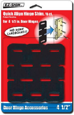 Quick-Align Hinge Shim For 4.5-In. Hinges, 15-Pk.