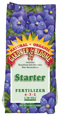 Plant Starter Organic Fertilizer, 4-3-2 Formula, 4 Lbs.