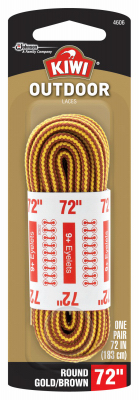 Outdoor Round Laces, Gold/Brown, 72-In.