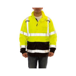 High-Visibility Jacket, ANSI Compliant, Waterproof, Large