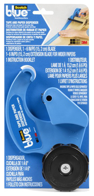 Blue Tape & Paper Dispenser, With 6 In. Blade